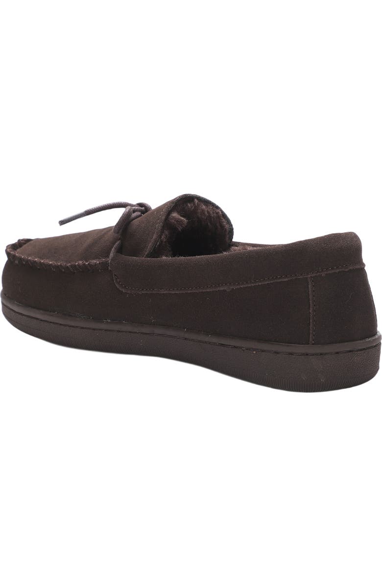 Mykos Theo Faux Shearling Slipper, Alternate, color, Chocolate