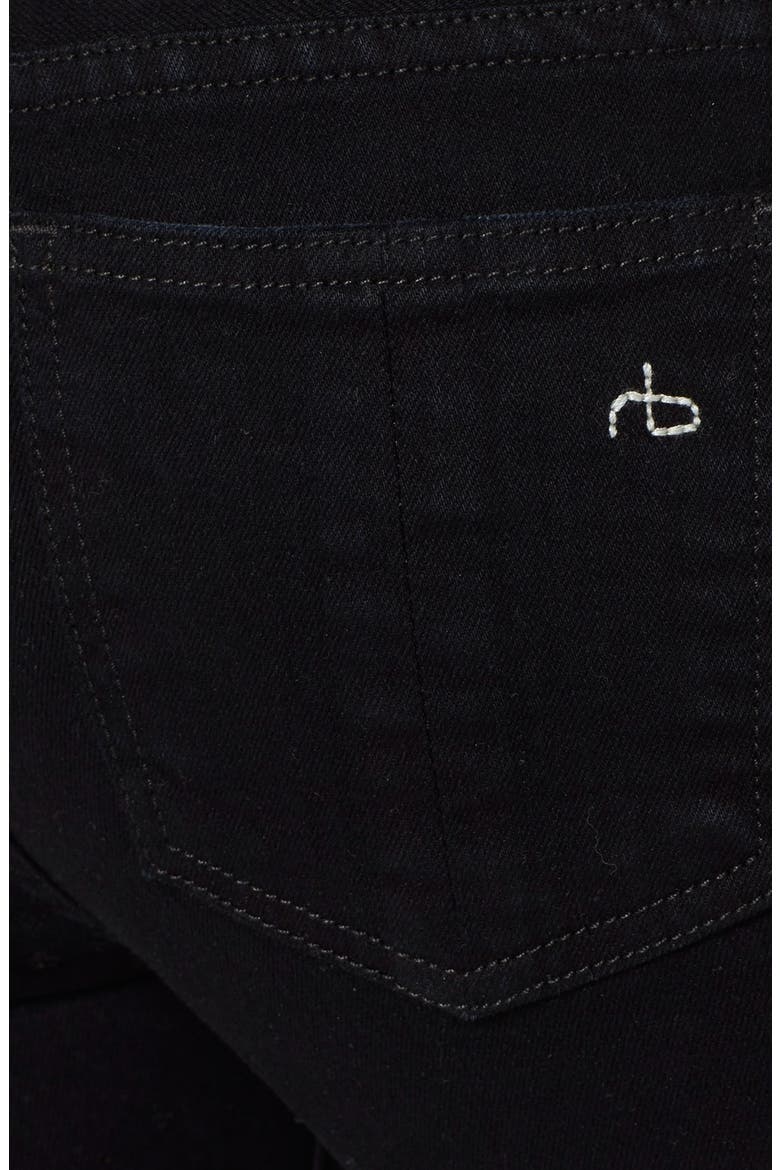 rag & bone/JEAN 'The Skinny' Stretch Jeans, Alternate, color, HOLES COAL