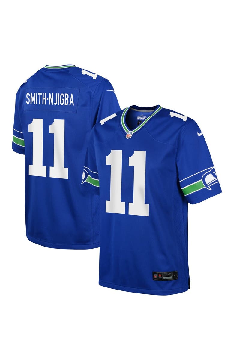 Nike Youth Nike Jaxon Smith-Njigba Royal Seattle Seahawks Game Jersey, Alternate, color, Royal