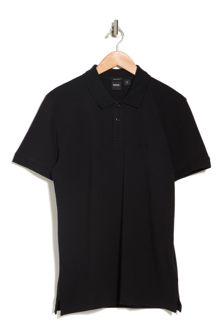Piro Solid Polo, Alternate, color, BLACK