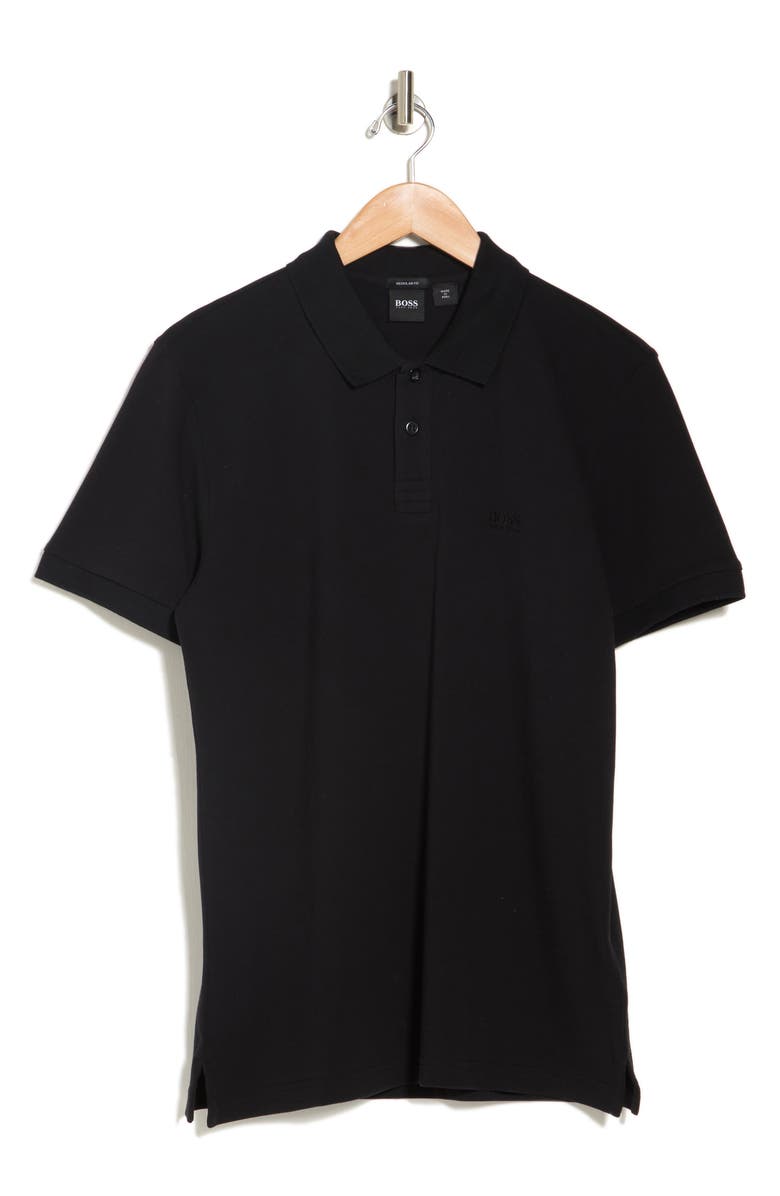BOSS Piro Solid Polo, Alternate, color, Black