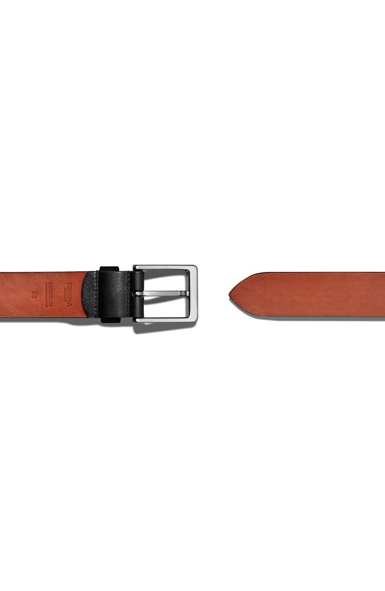 Shinola Lightning Bolt Keeper Belt, Alternate, color, Black