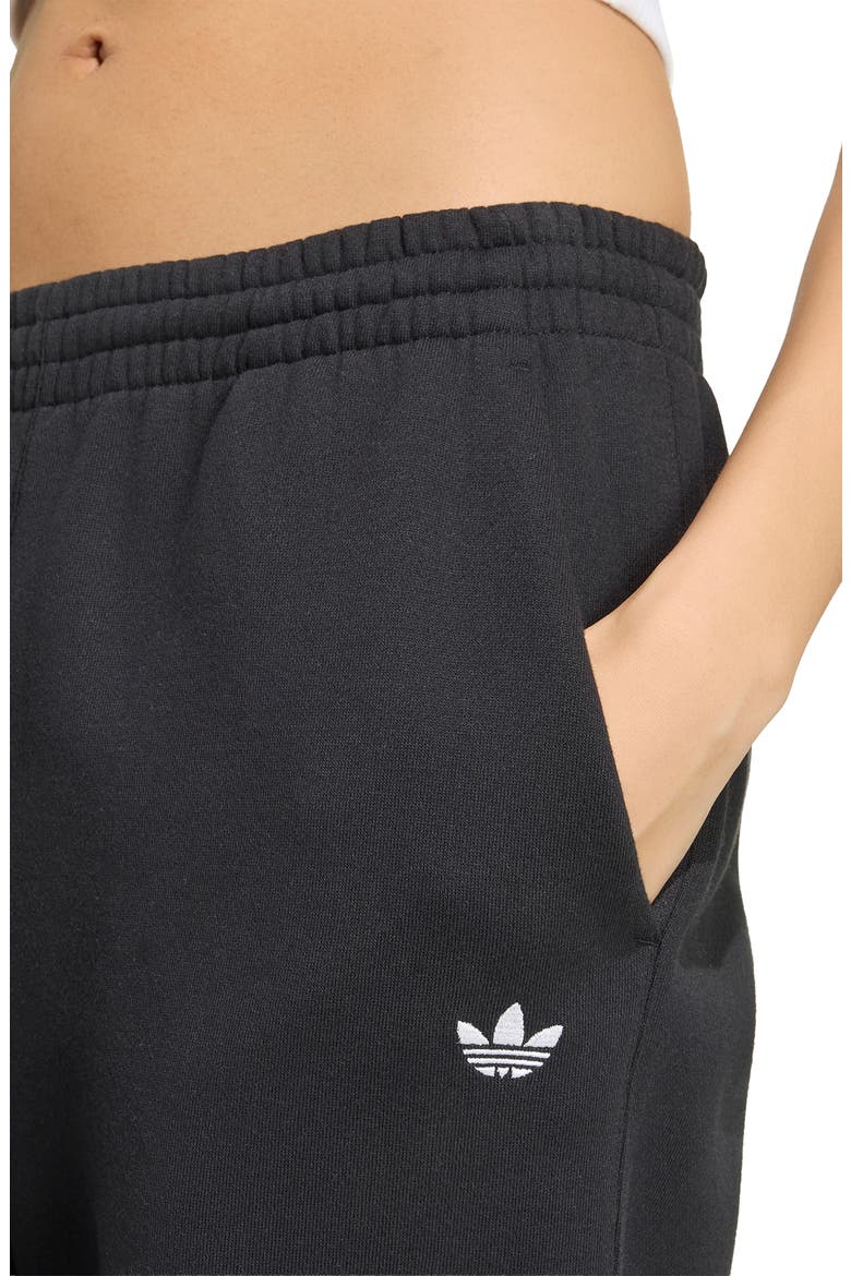 Essentials Fleece Wide Leg Pants, Alternate, color, BLACK