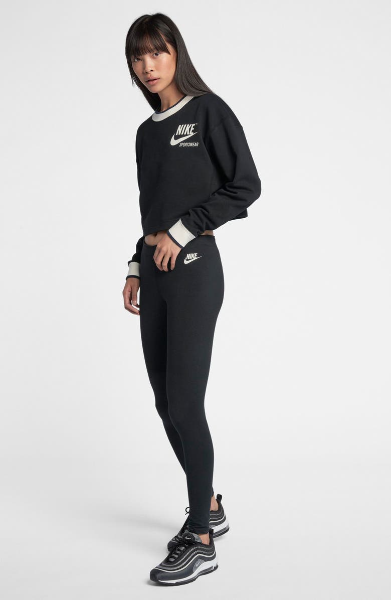 Nike Reversible Crop Sweatshirt, Alternate, color,