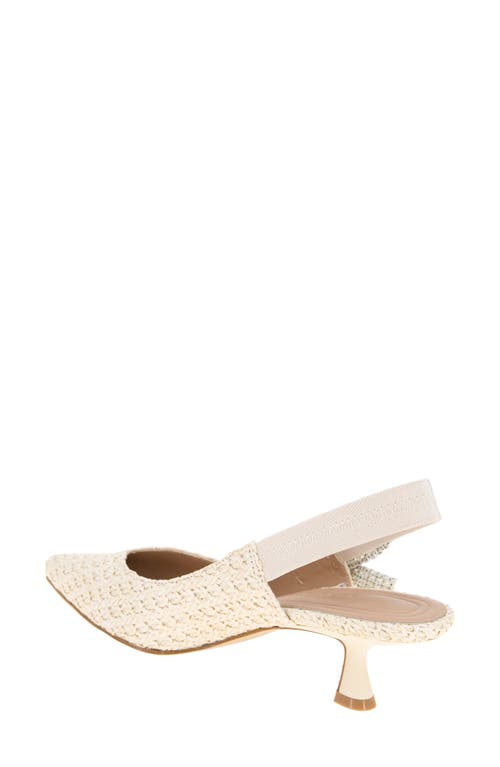 Bcbgeneration Kodari Slingback Kitten Heel Pump In Natural