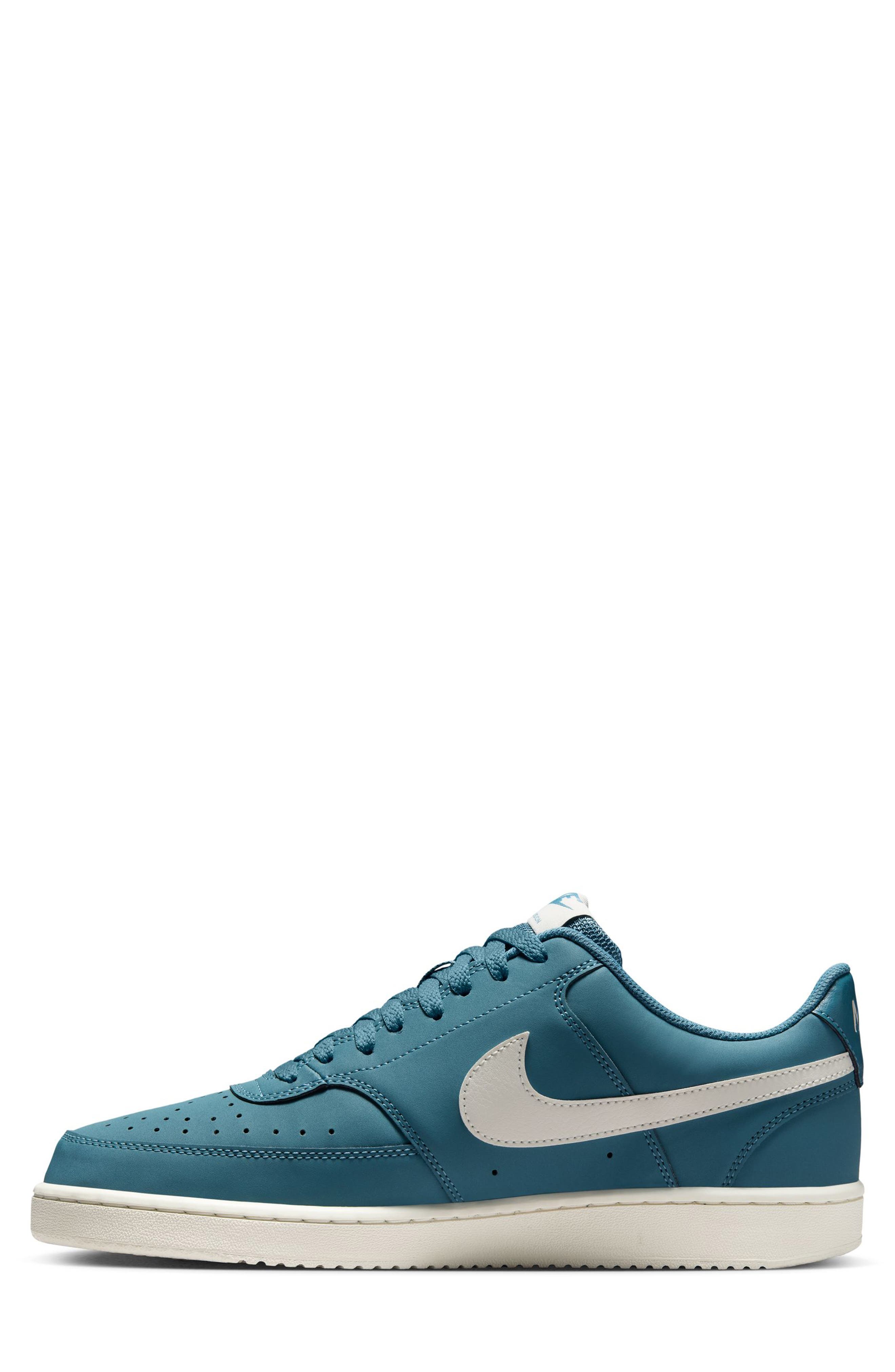Nike Court Vision Low Sneaker, Alternate, color, Smokey Blue/ Sail