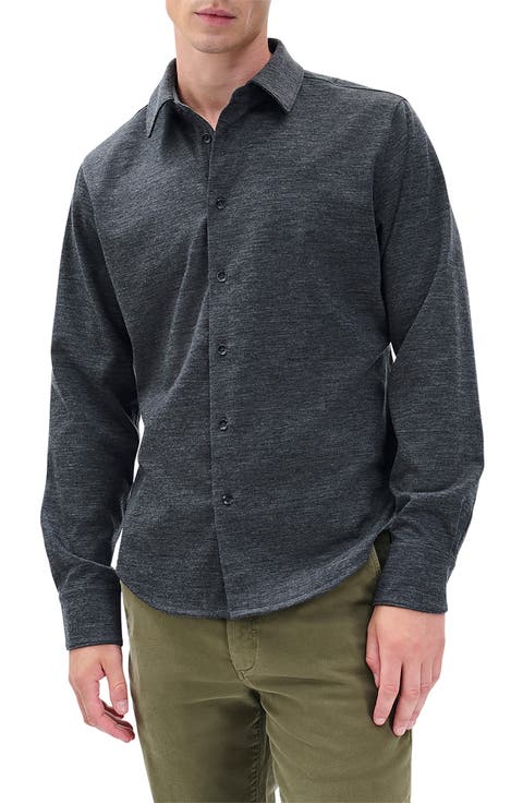 Tomlin Merino Wool Button-Up Shirt