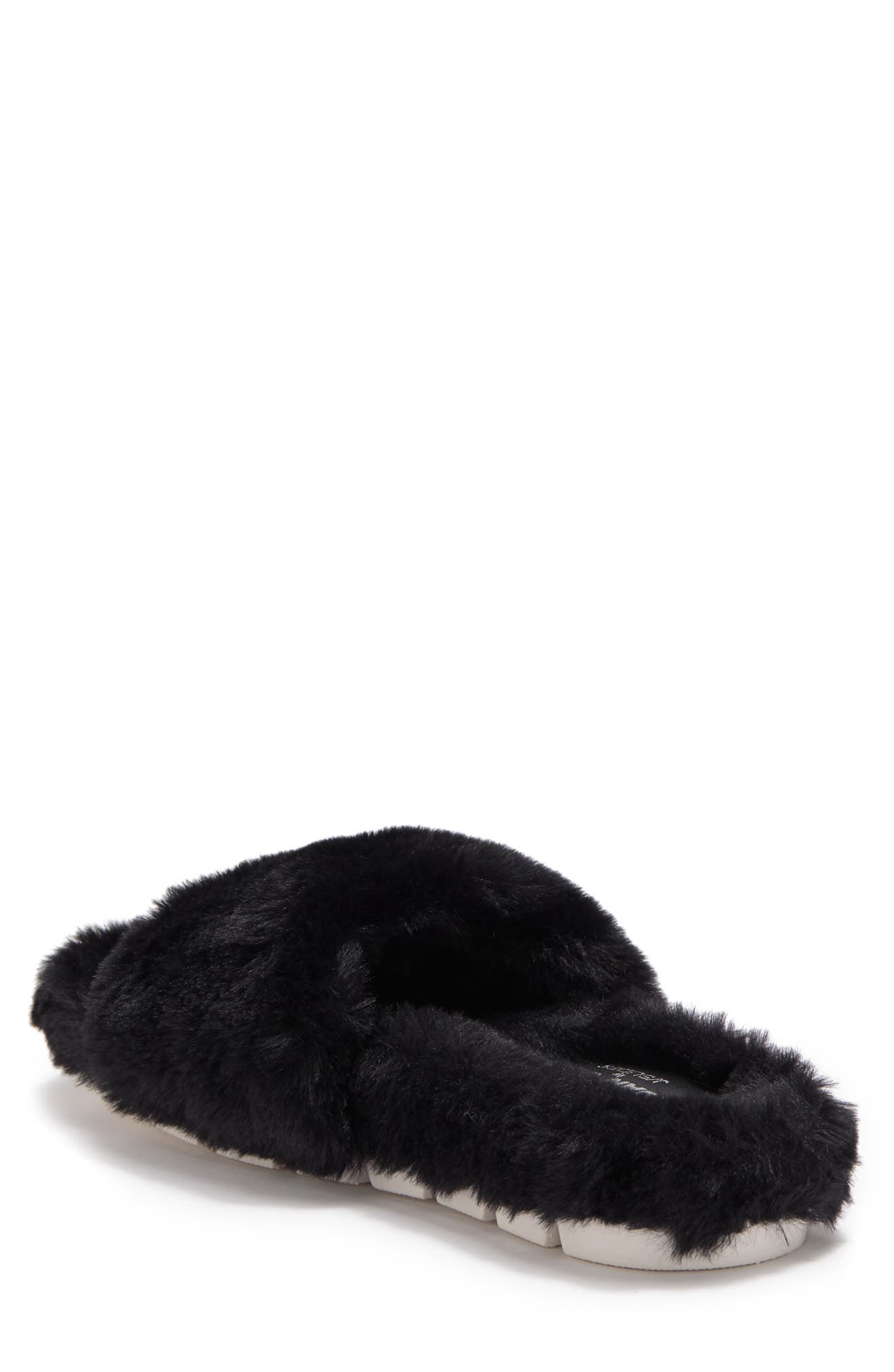 JSlides Leelee Faux Fur Slipper, Alternate, color, 