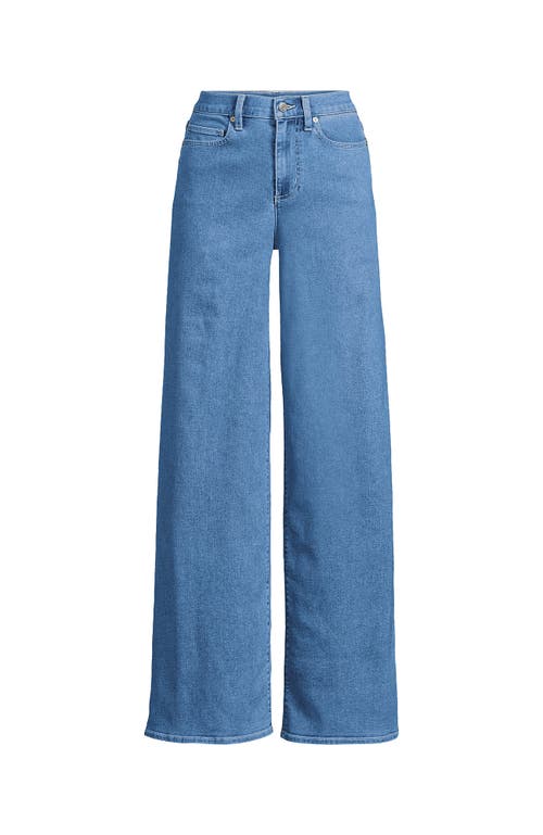 LANDS' END LANDS' END RECOVER DENIM HIGH RISE EXTRA WIDE LEG JEANS 