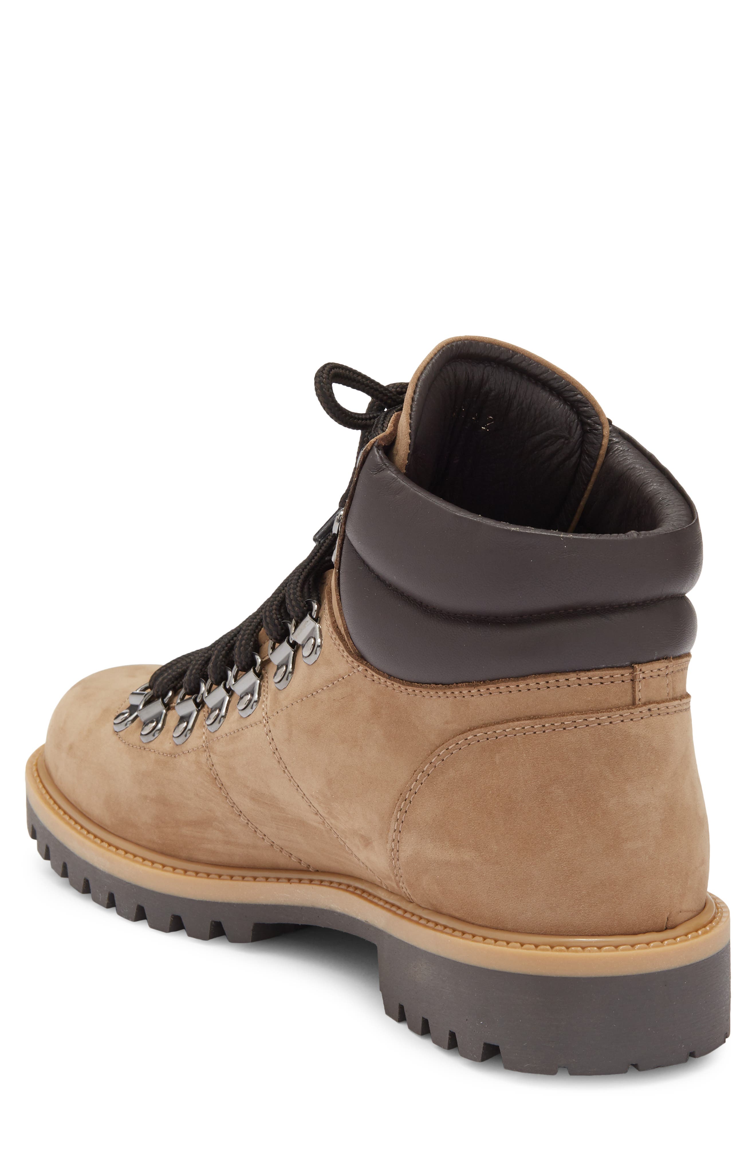 Roberto Cavalli Braises Hiking Boot, Alternate, color, Leather Taupe/ Dark Brown