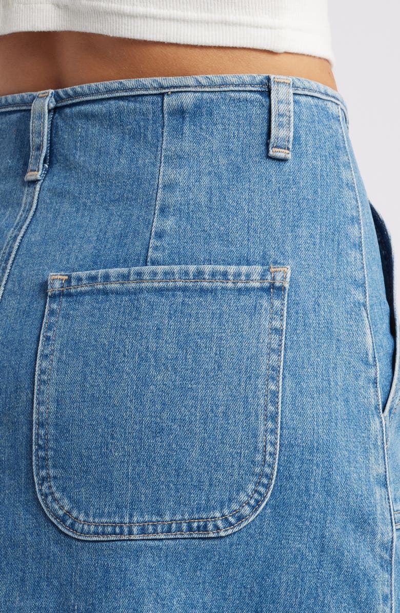 LE JEAN Jocelyn Denim Midi Skirt, Alternate, color, Desert