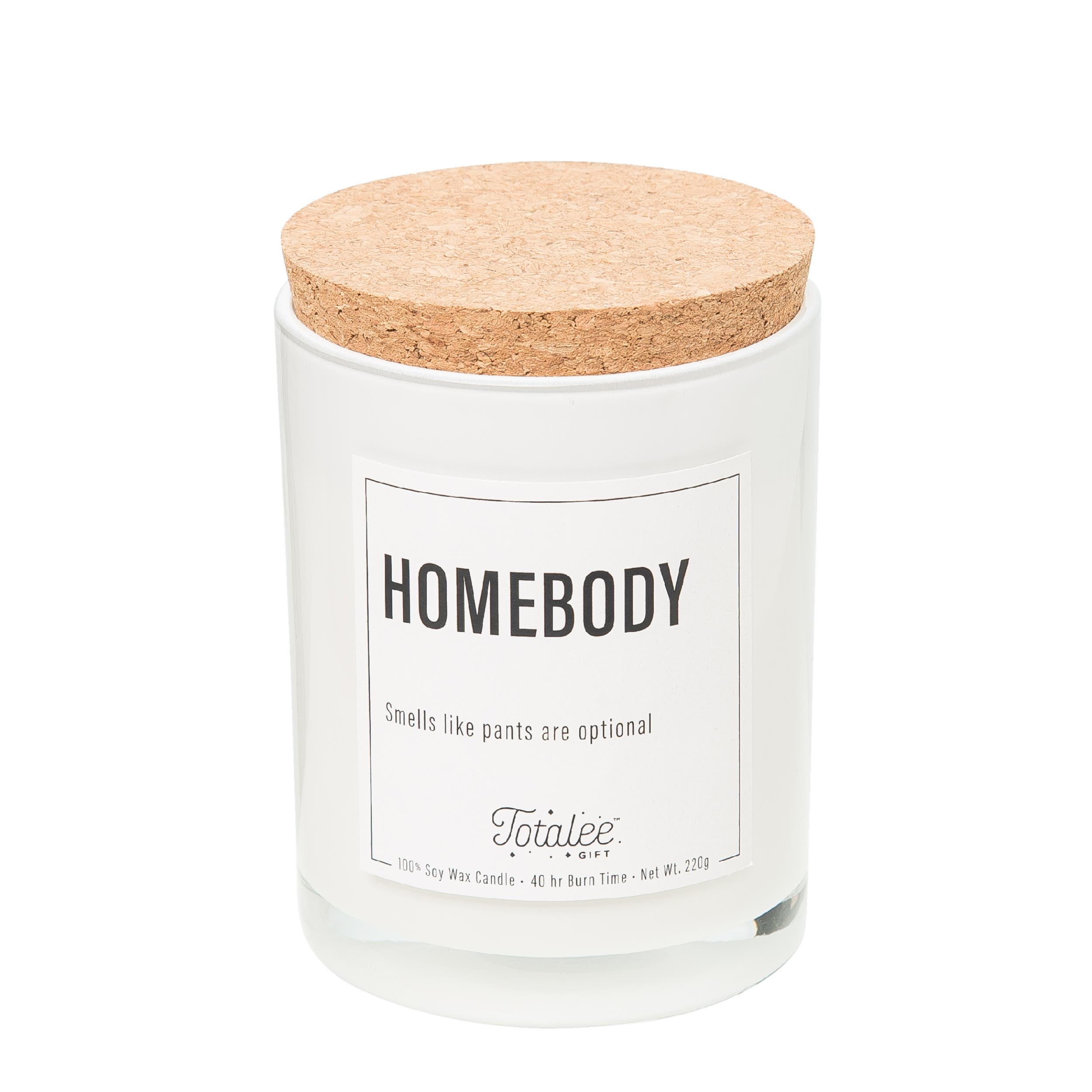 Totalee Gift Homebody Soy Candle Wax White 7.76 oz Burn Time 40 In Multi