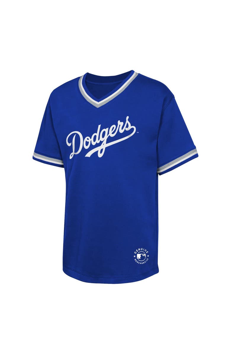 Outerstuff Youth Royal Los Angeles Dodgers Relief Pitcher V-Neck T-Shirt, Alternate, color, 