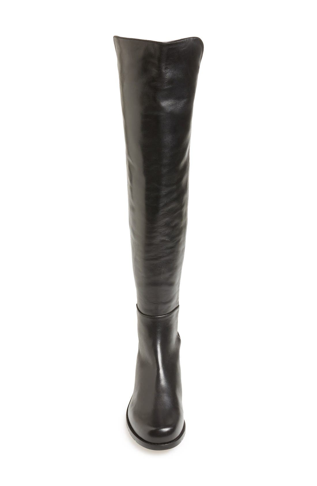 5050 Over the Knee Boot, Alternate, color, BLACK