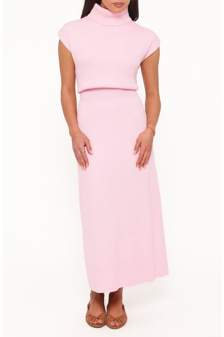 Avalon Turtleneck Midi Dress, Main, color, PINK