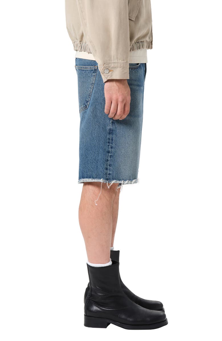 AGOLDE Anson Denim Cutoff Shorts, Alternate, color, Guide Worn Md Range Indigo Cut