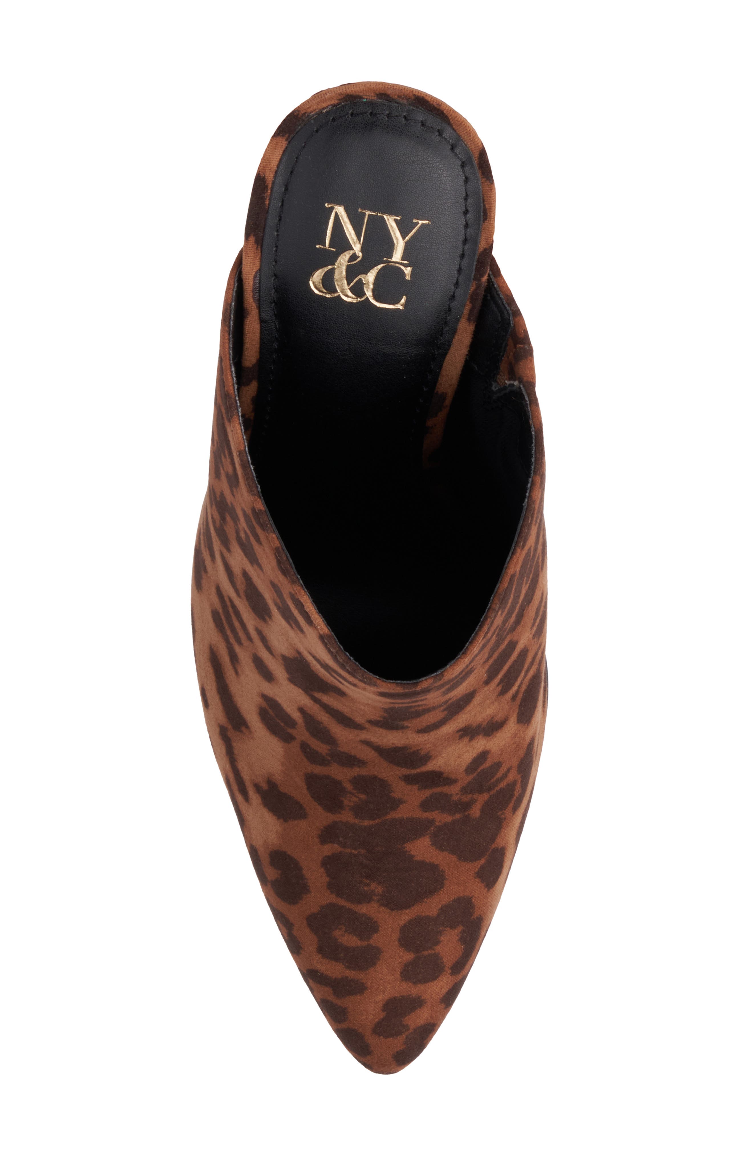 NEW YORK AND COMPANY Maya Block Heel Mule, Alternate, color, Brown Multi