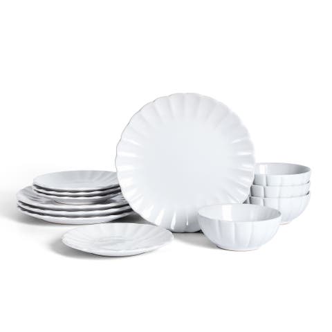 Phoenix Stoneware 12-Piece Dinnerware Set