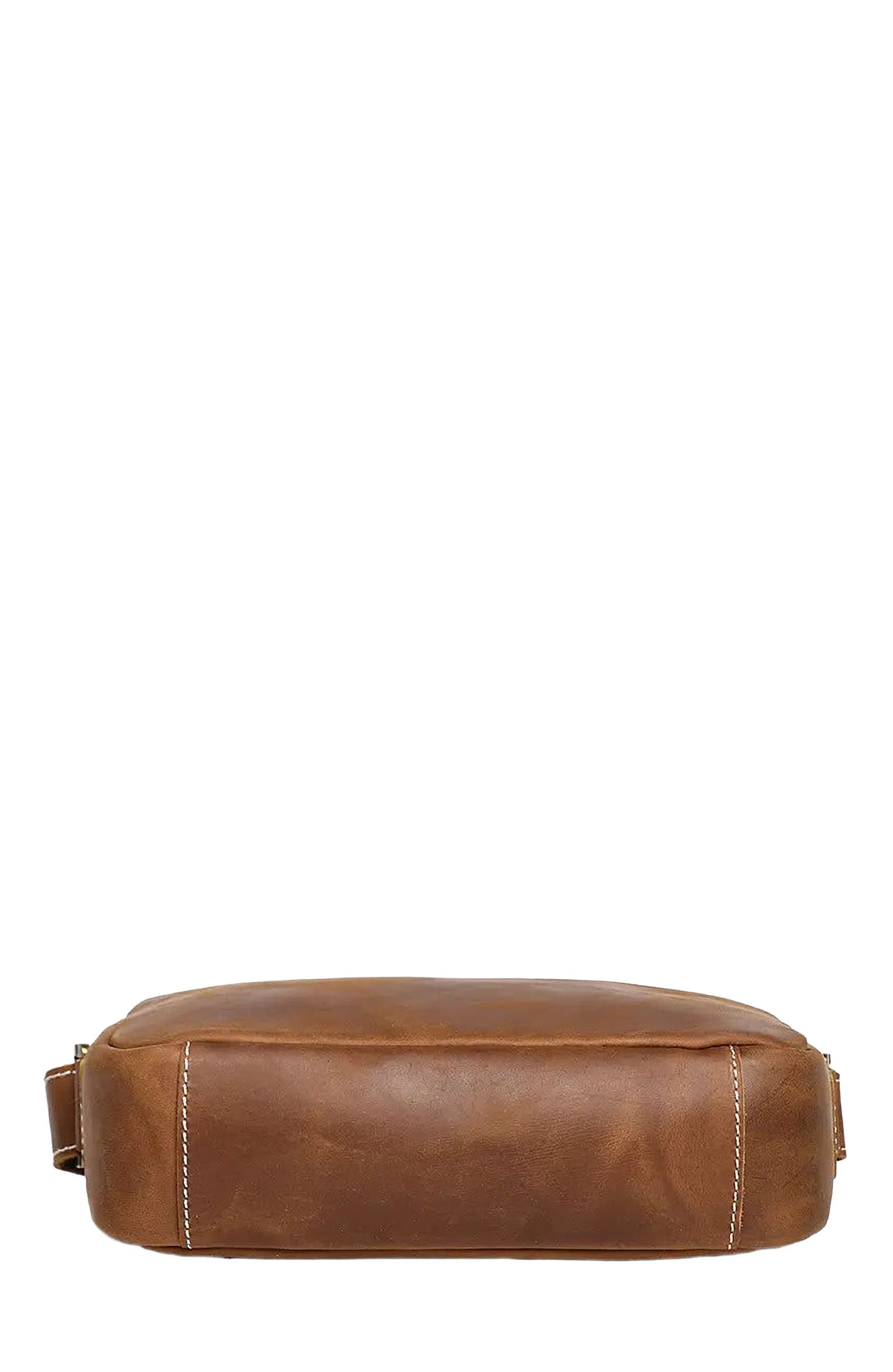 STEEL HORSE LEATHER Soren Vintage Leather Crossbody Bag Sling | Versatile and Durable Leather Bag, Alternate, color, Brown