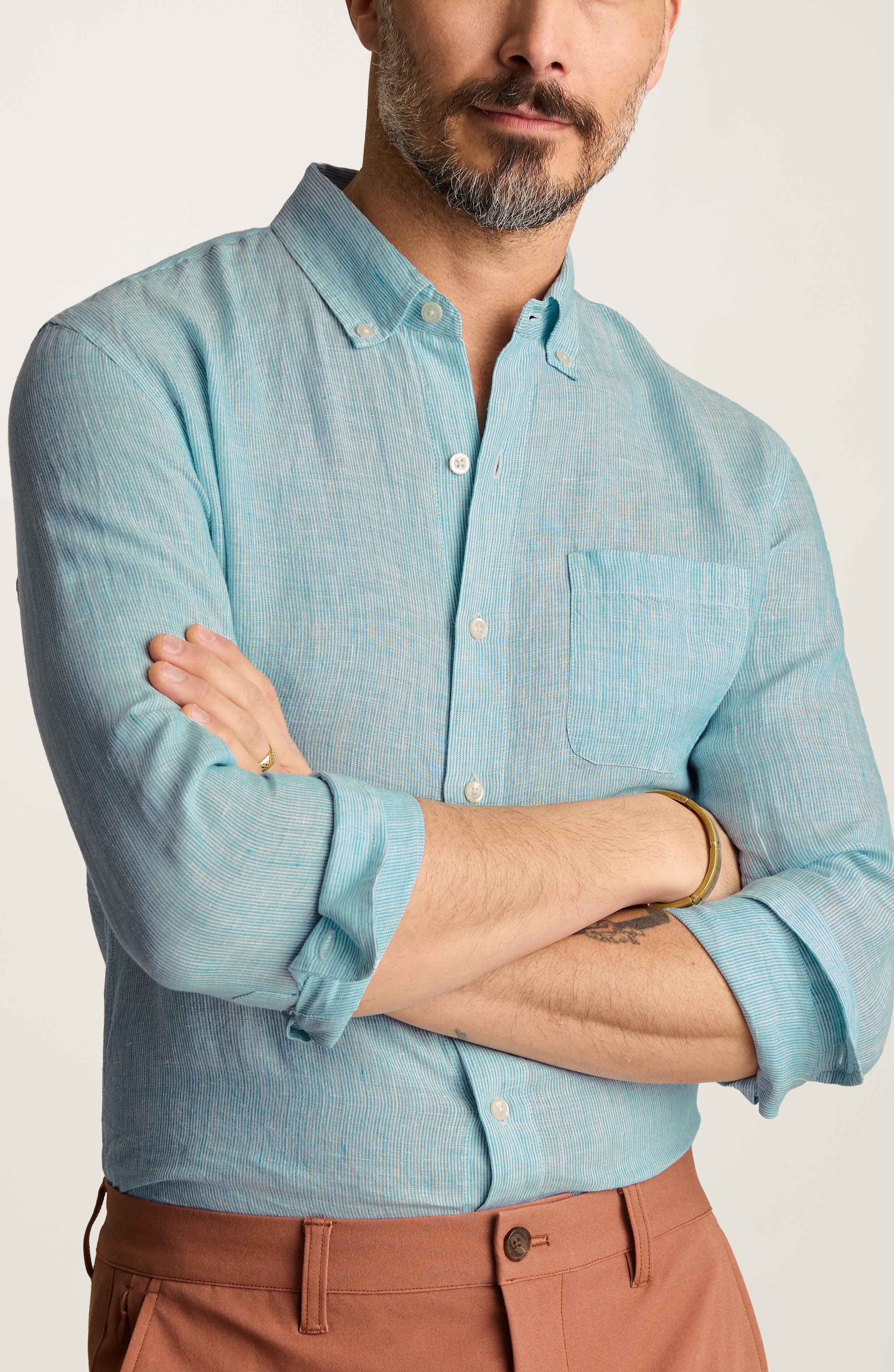 Everyday Striped Linen Shirt