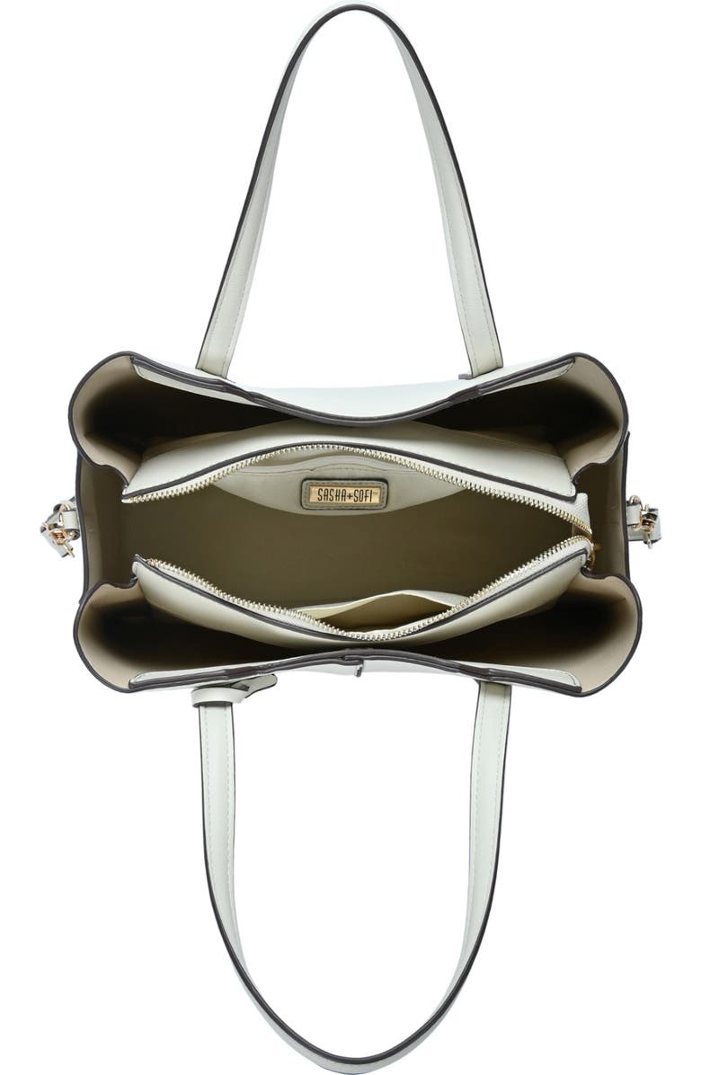 Sasha + Sofi Top Handle Satchel, Alternate, color, Bone