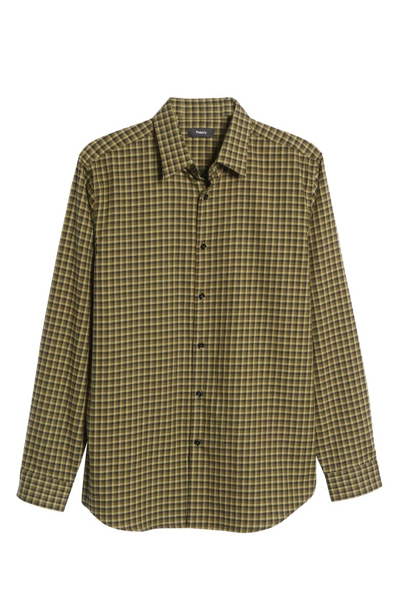 Theory Irving Windham Twill Button-Up Shirt, Alternate, color, Capulet