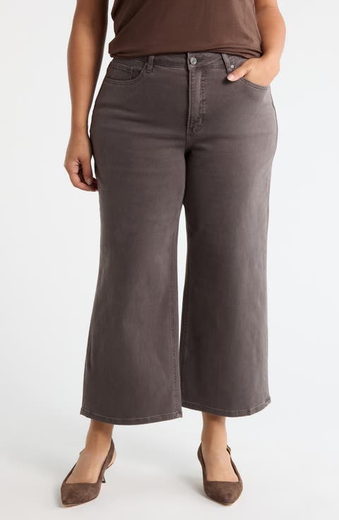 Straight Leg Ankle Jeans (Plus)