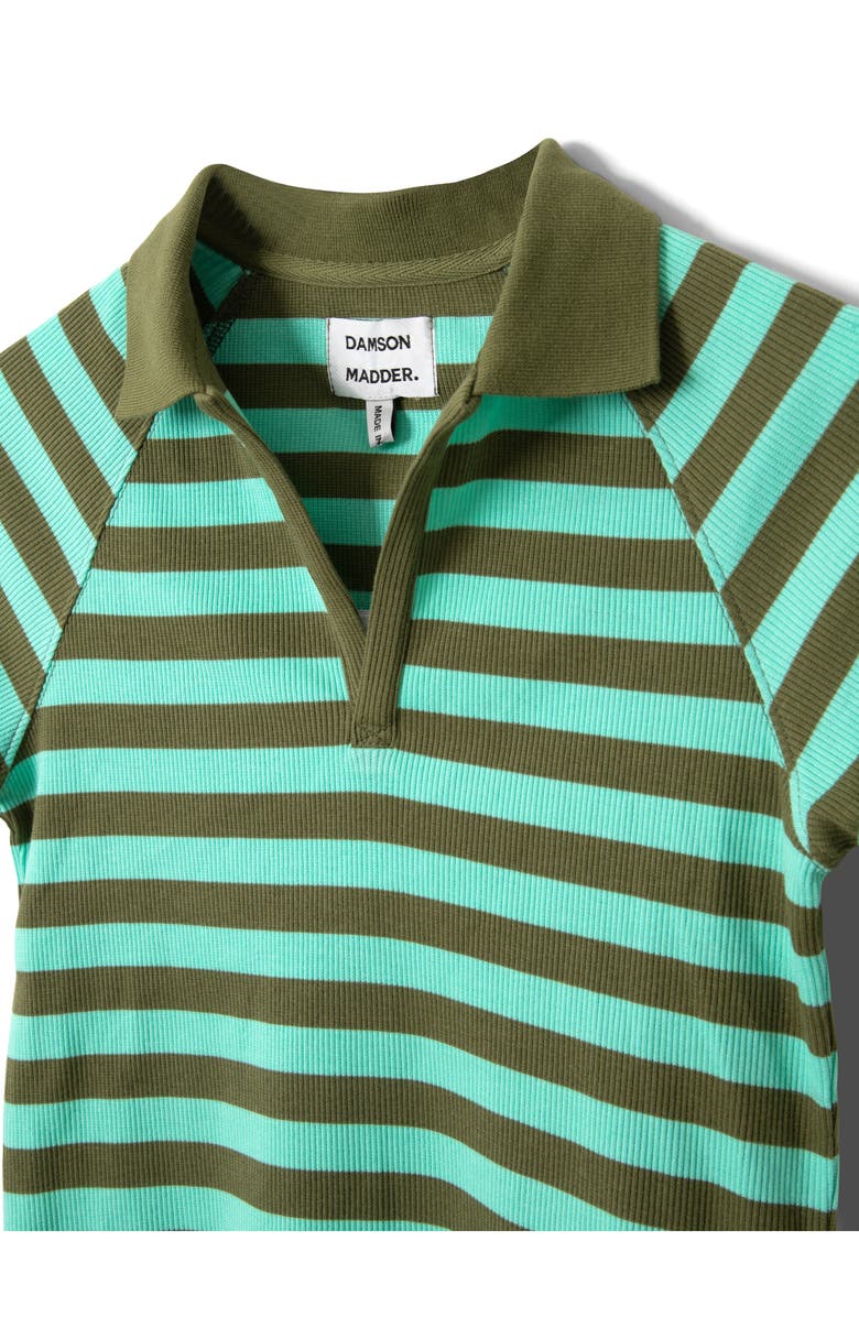 Damson Madder Delphi Stripe Polo Shirt, Alternate, color, Green