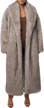 JLUXLABEL Aspen Days Faux Fur Coat