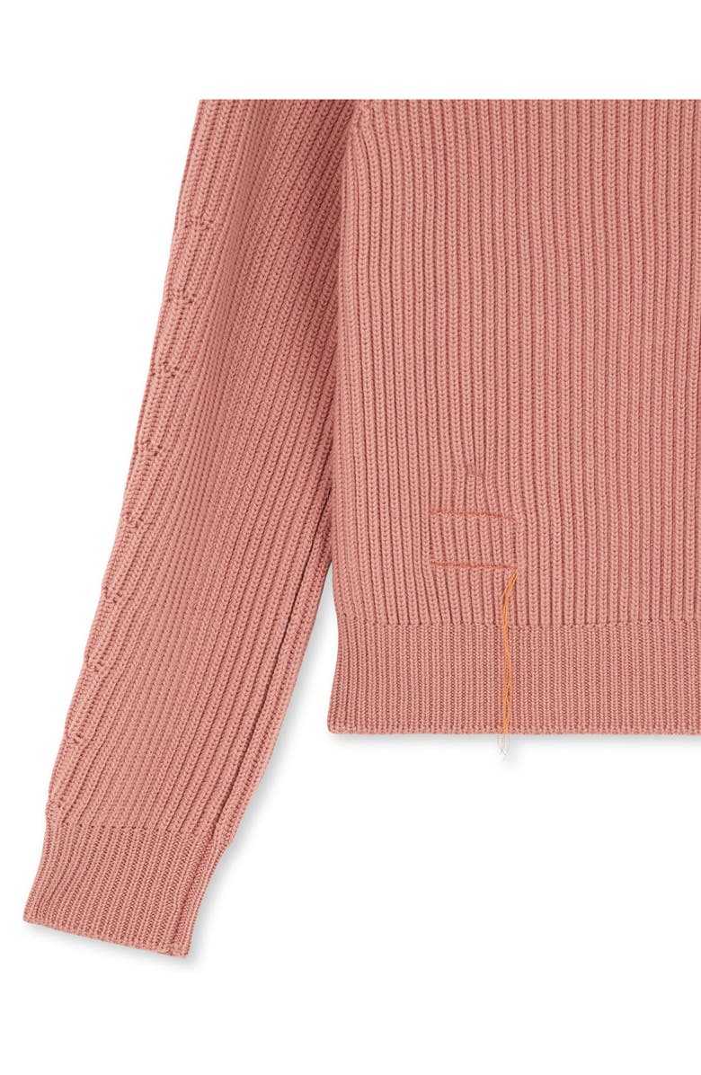Fortela Leona High Neck Wool Sweater, Alternate, color, Pink
