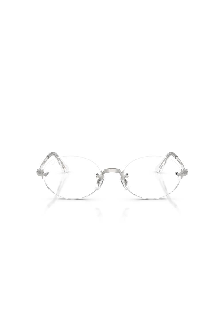 54mm Oval optical glasses, Alternate, color, Silver