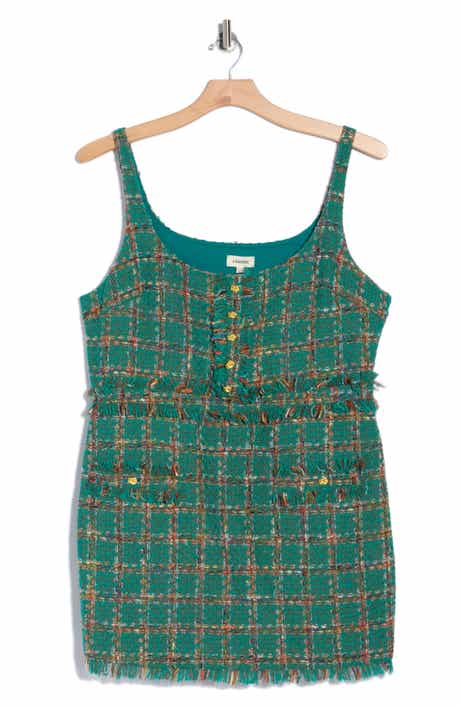 L'AGENCE Valli Sleeveless Tweed Minidress