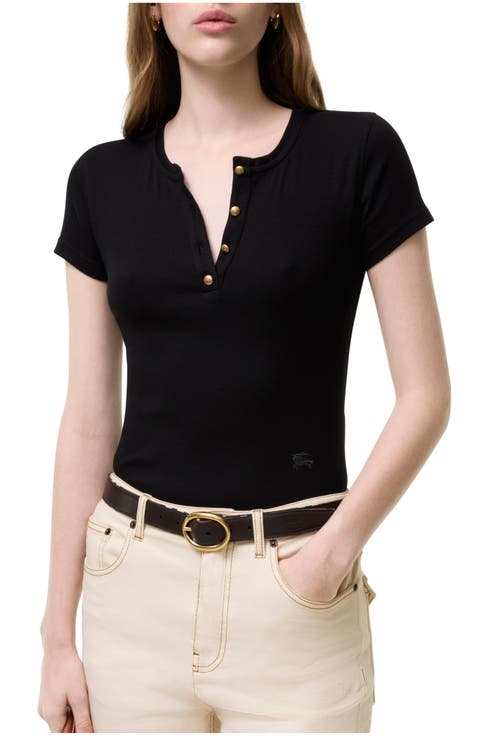 Cropped Cotton T-shirt