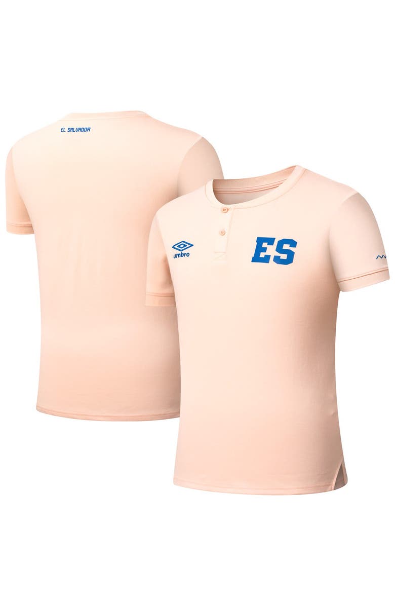 Umbro Men's Umbro Coral El Salvador National Team Crew Neck Polo, Alternate, color, Coral