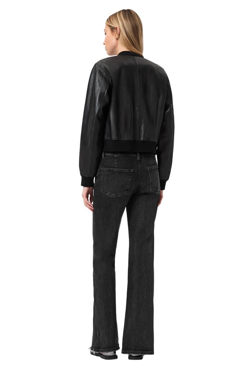 AllSaints Ember Wide Leg Jeans, Alternate, color, Washed Black