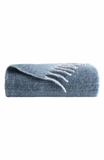 Kenneth Cole Faux Mohair Throw