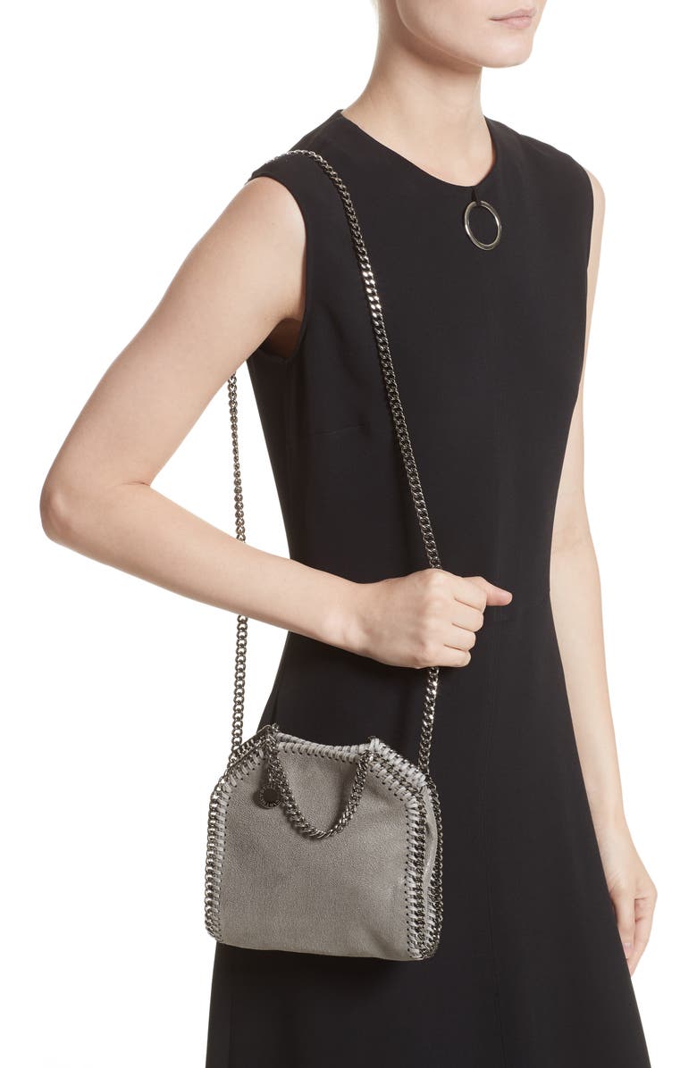 Stella McCartney 'Tiny Falabella' Faux Leather Crossbody Bag, Alternate, color,