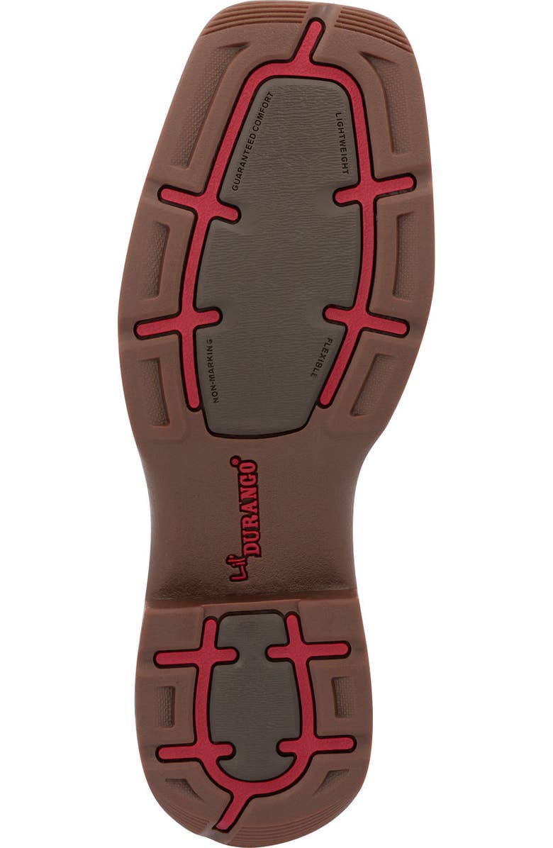 DURANGO Lil' Big Kids Distressed Flag Western Boot, Alternate, color, Bay Brown And White