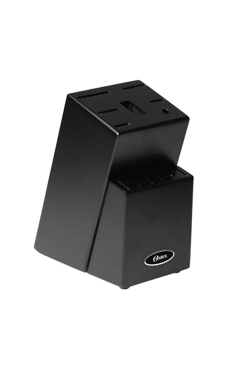 OSTER Baldwyn 14 Piece Stainless Steel Cutlery Block Set, Alternate, color, Black