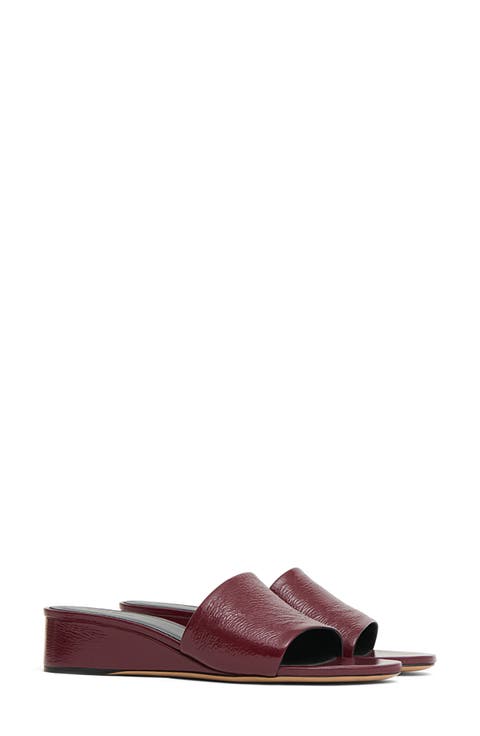Zeppa Leather Slide Wedge Sandal