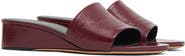 Mansur Gavriel Zeppa Leather Slide Wedge Sandal