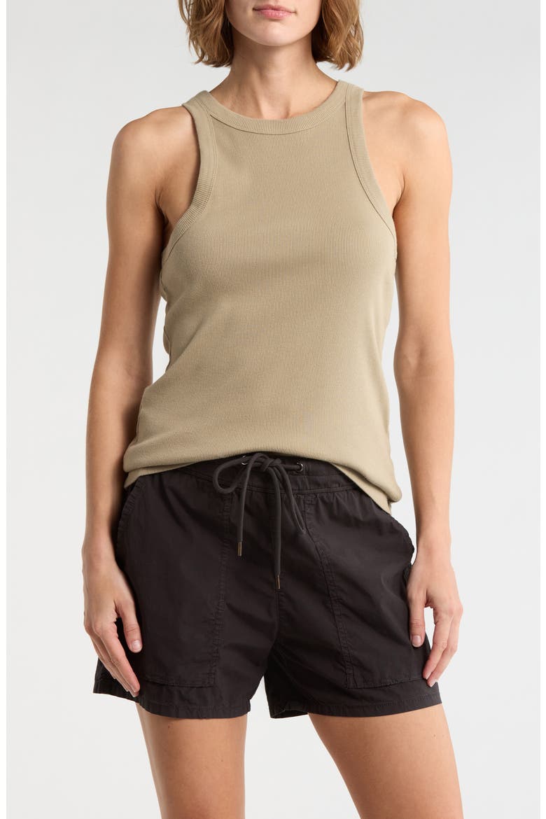 Ribbed Knit Tank, Main, color, OVERCAST