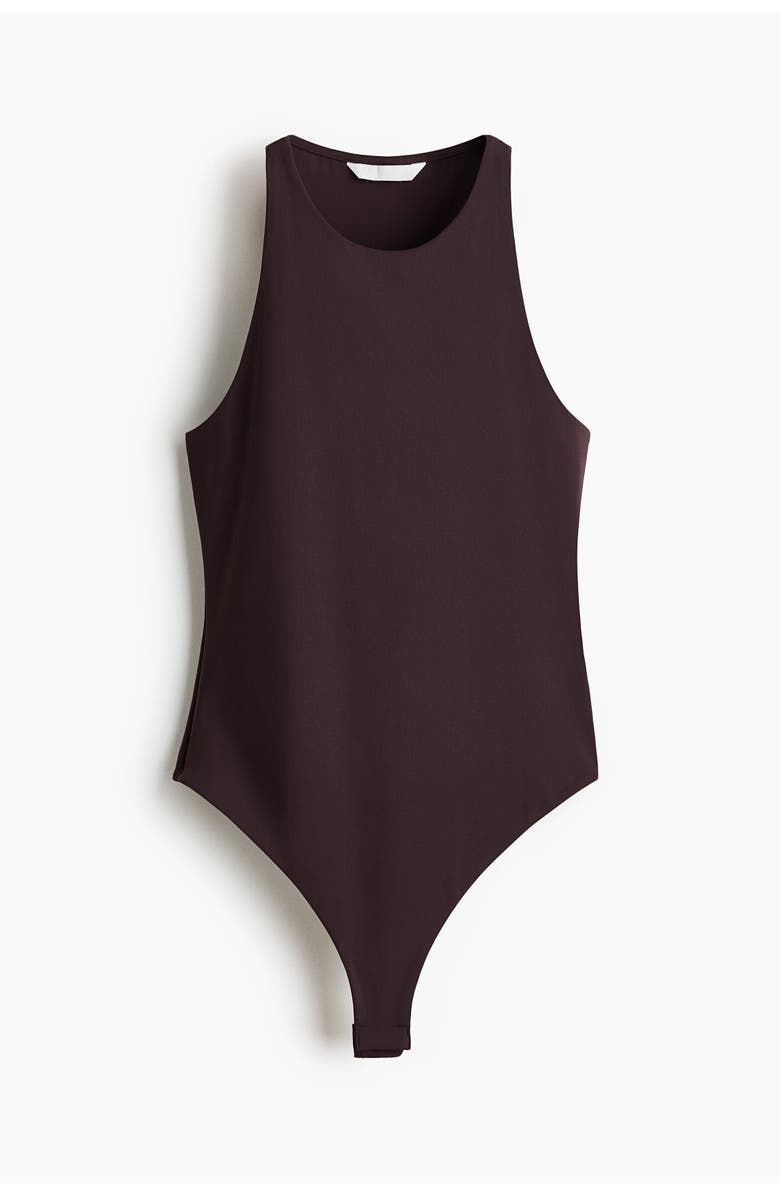H&M Sleeveless Thong Body, Main, color, Dark Brown