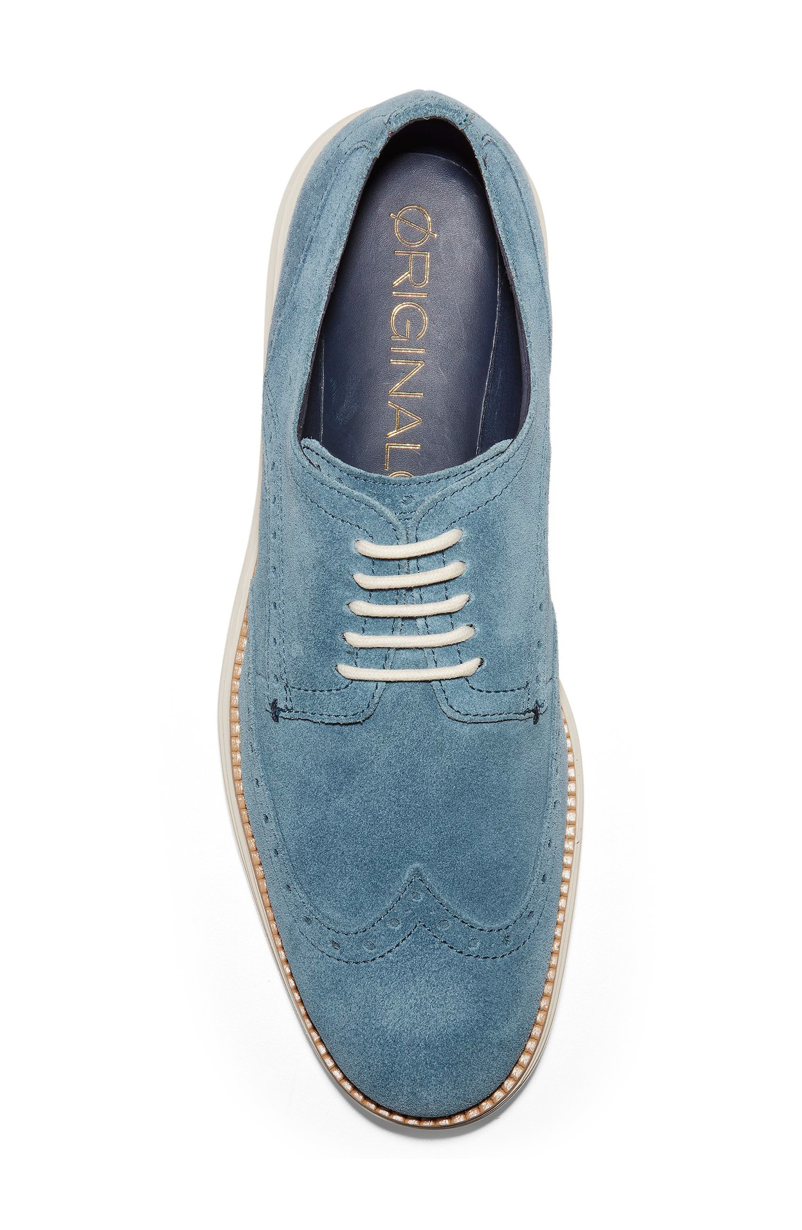'Original Grand' Wingtip, Alternate, color, VINTAGE INDIGO SUEDE/ IVORY