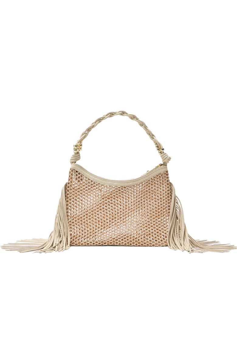 maje Hobo net bag, Alternate, color, Nude
