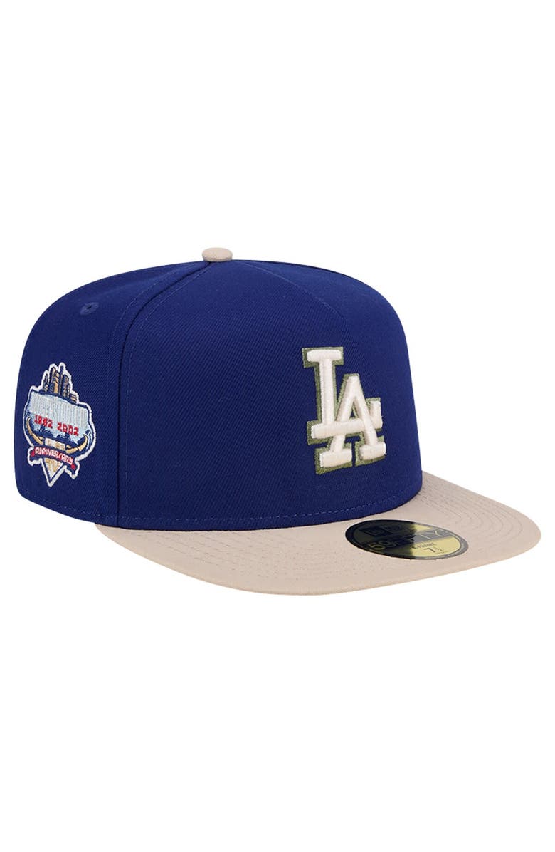 New Era Men's New Era Royal Los Angeles Dodgers Canvas A-Frame 59FIFTY Fitted Hat, Alternate, color, Royal