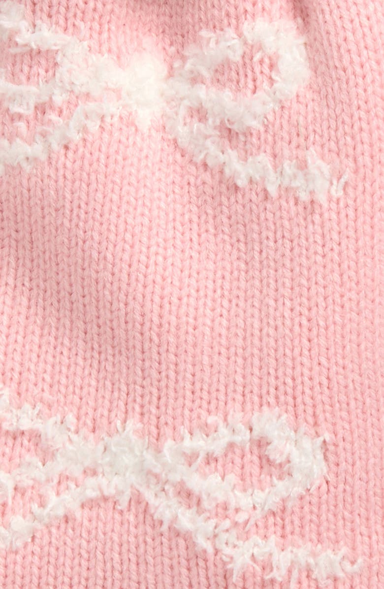 Capelli New York Kids' Bow Beanie & Mittens Set, Alternate, color, Pink Combo