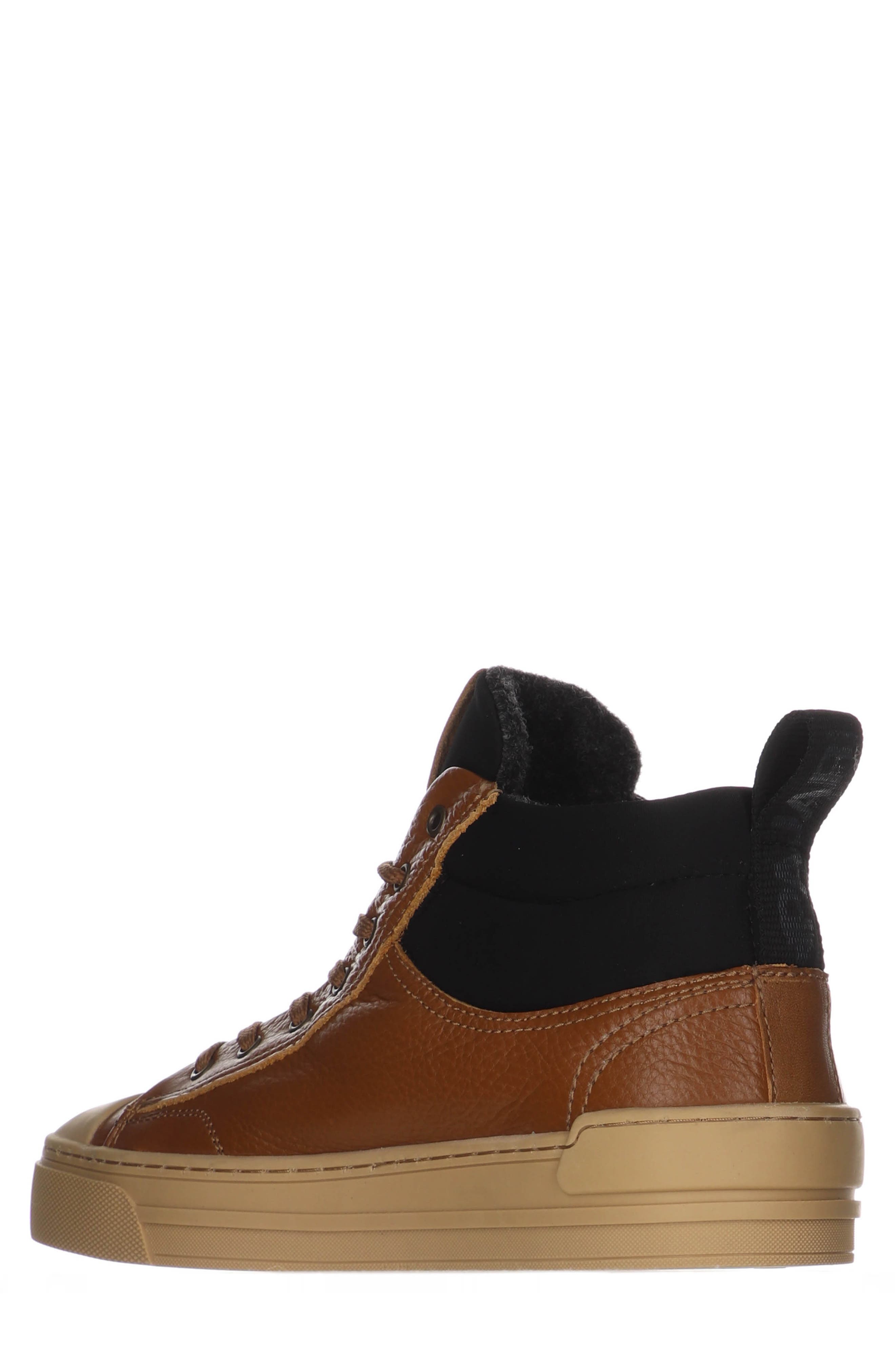 Pajar Tray Wool Lined Mid Top Sneaker, Alternate, color, Whiskey