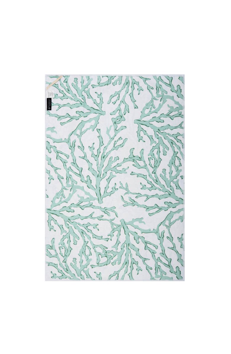 C&F Home Coralie Sound Marine Watercolor 100% Cotton Printed Dishtowel, Alternate, color, Blue