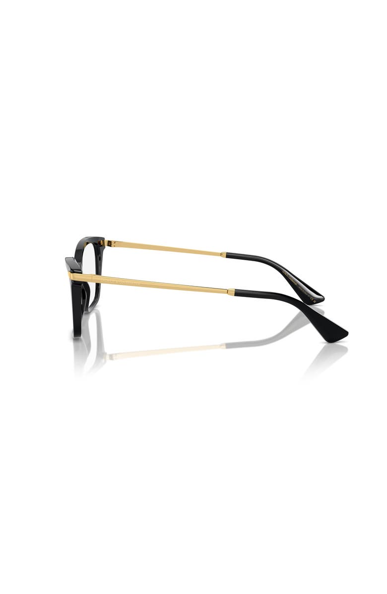 Dolce&Gabbana 54mm Rectangle optical glasses, Alternate, color, Black